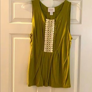 Anthropologie | Deletta Smocked Tank Top